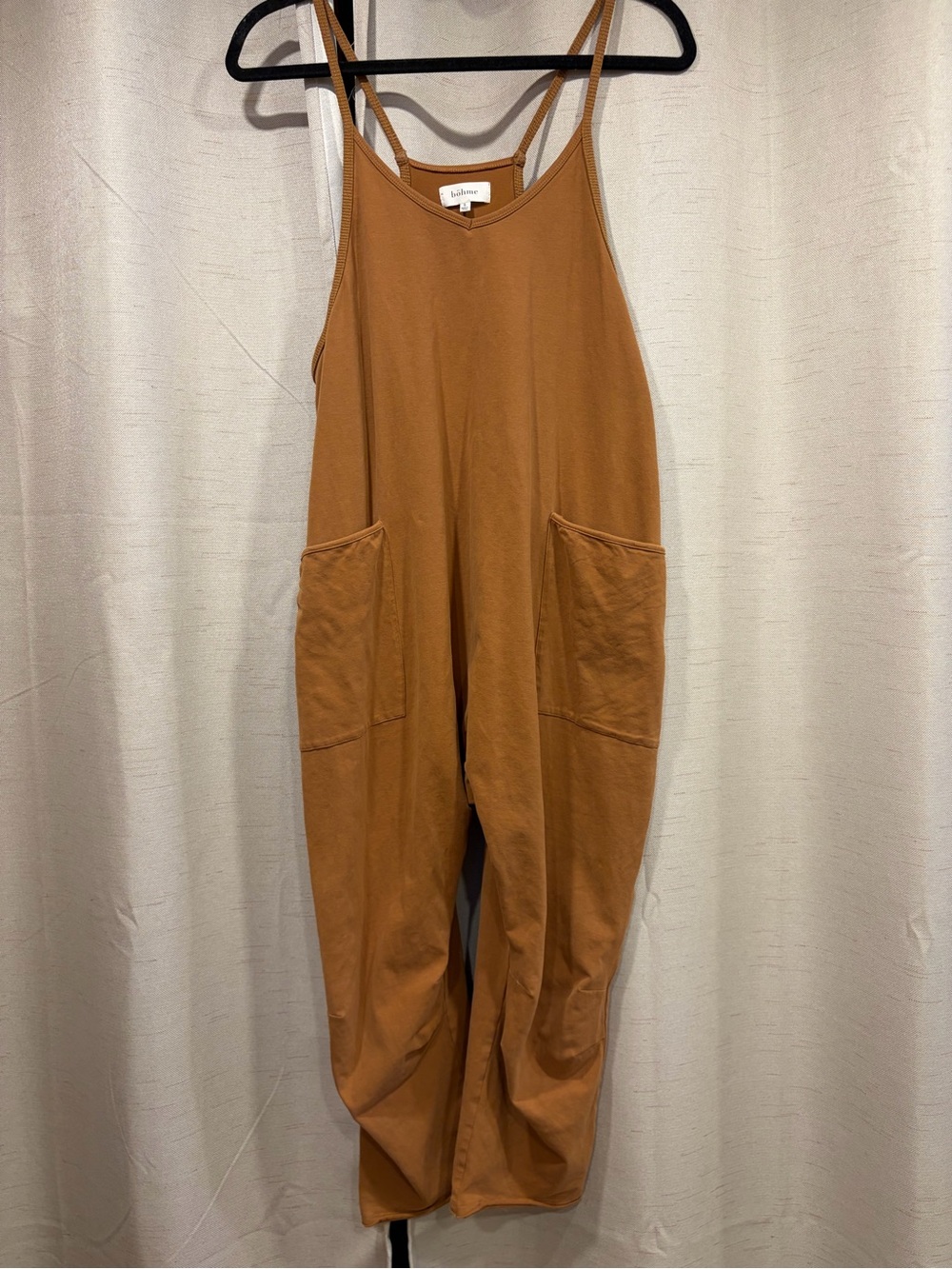 Bohme Women's Rust Brown Sleeveless Jumpsuit